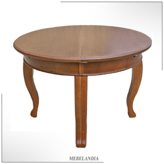 Раскладной круглый деревянный стол
